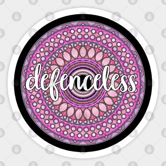 Defenceless Sticker by Narrie